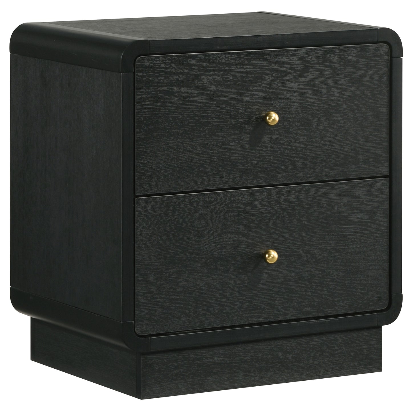 Cavelle 2-drawer Nightstand Bedside Table Black