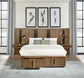 Terrace Eastern King Wall Panel Storage Bed Ash Brown