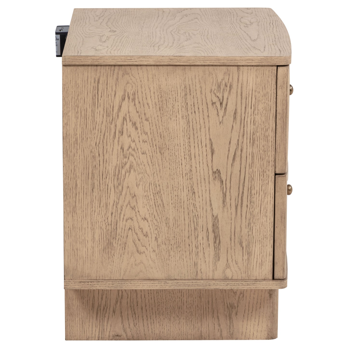 Kailani 2-drawer Nightstand Bedside Table Beige Oak