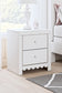 Mollviney Full Panel Headboard with Mirrored Dresser and 2 Nightstands