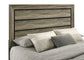 Kauffman Wood California King Storage Panel Bed Washed Taupe