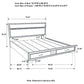 Miranda 51-inch Wood California King Storage Panel Bed White