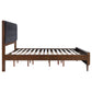 Robyn Wood California King Panel Bed Dark Walnut