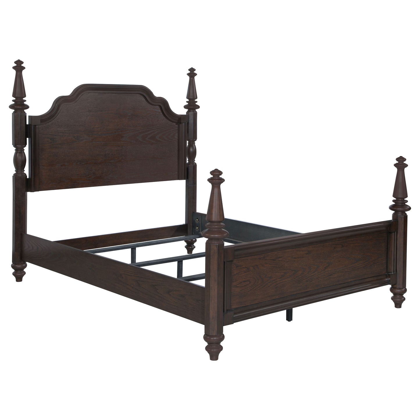 Andover 4-piece Eastern King Bedroom Set Dark Oak