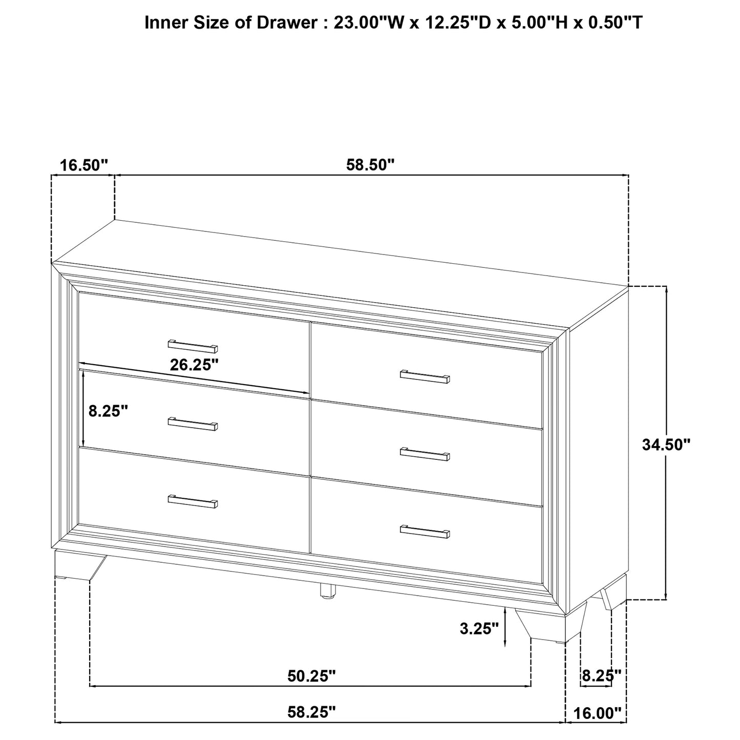 Wright 5-piece Eastern King Bedroom Set Brown Oak