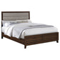 Welsley 50-inch Upholstered California King Bed Walnut