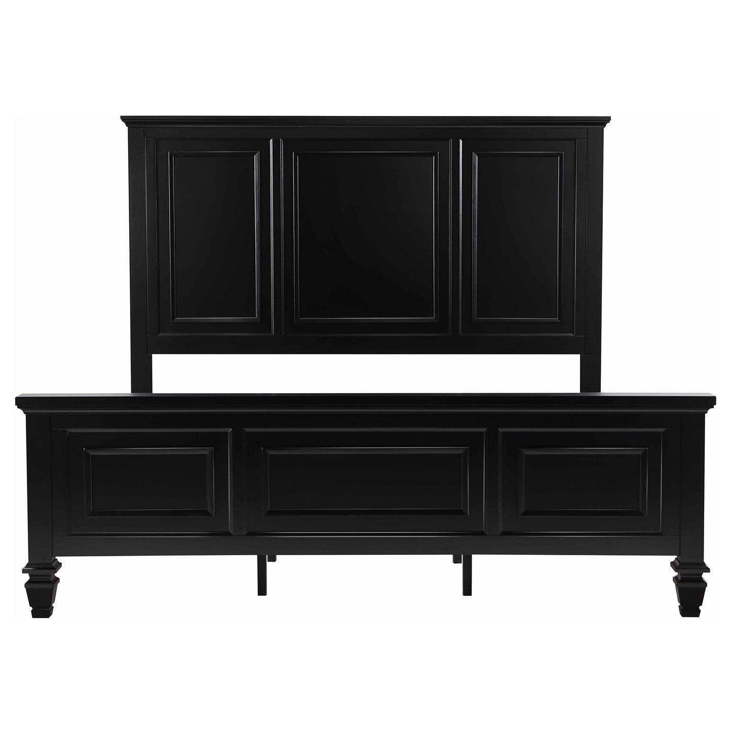 Sandy Beach 4-piece Eastern King Bedroom Set Black