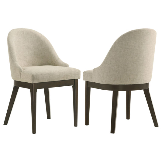 Reseda Upholstered Dining Side Chair Oatmeal (Set of 2)