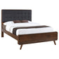 Robyn Wood Full Platform Bed Dark Walnut