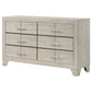 Trenton 6-drawer Bedroom Dresser Rustic Cream