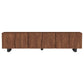 Trask 86-inch Wood TV Stand Media Console Mango Brown