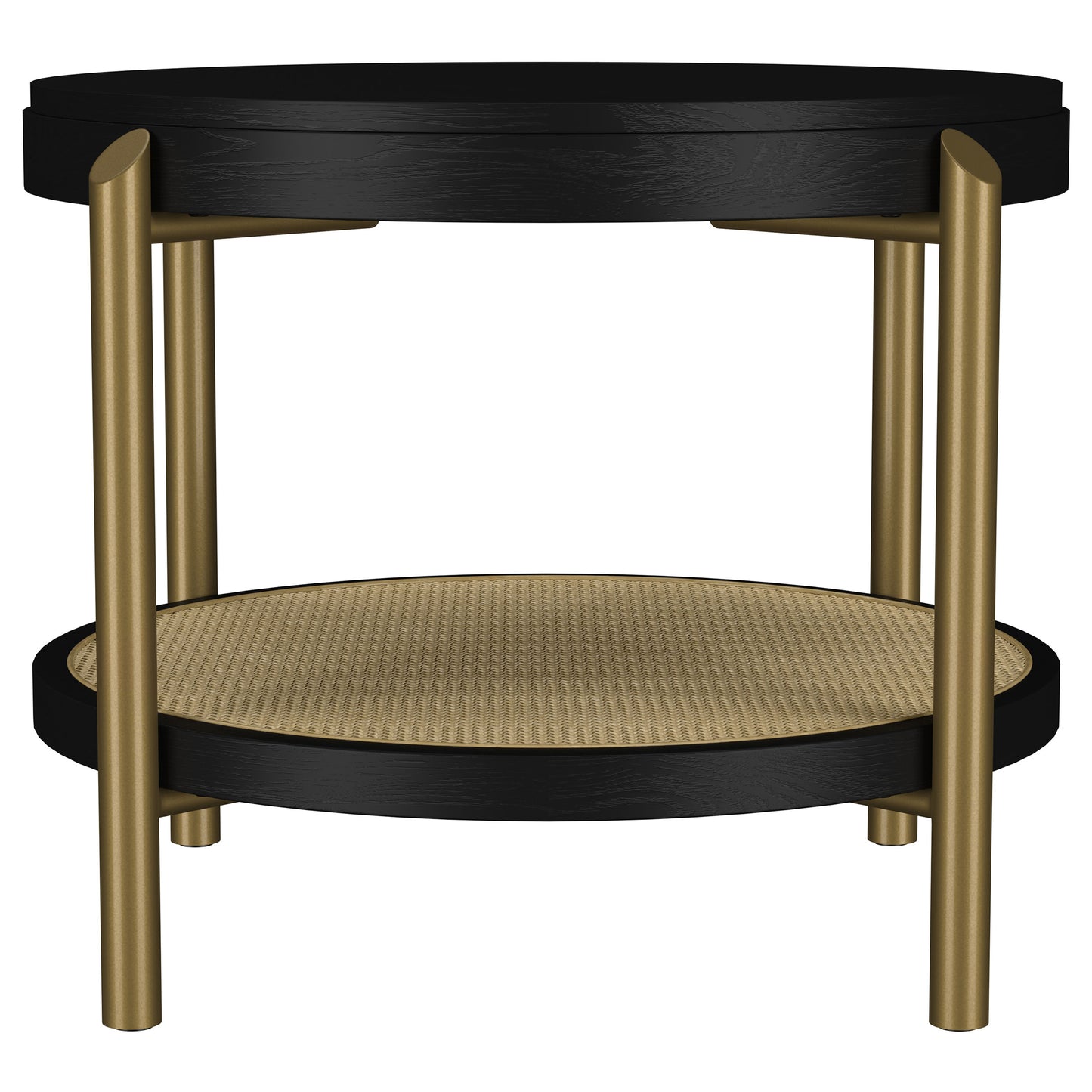 Arini 3-piece Round Coffee and End Table Set Black