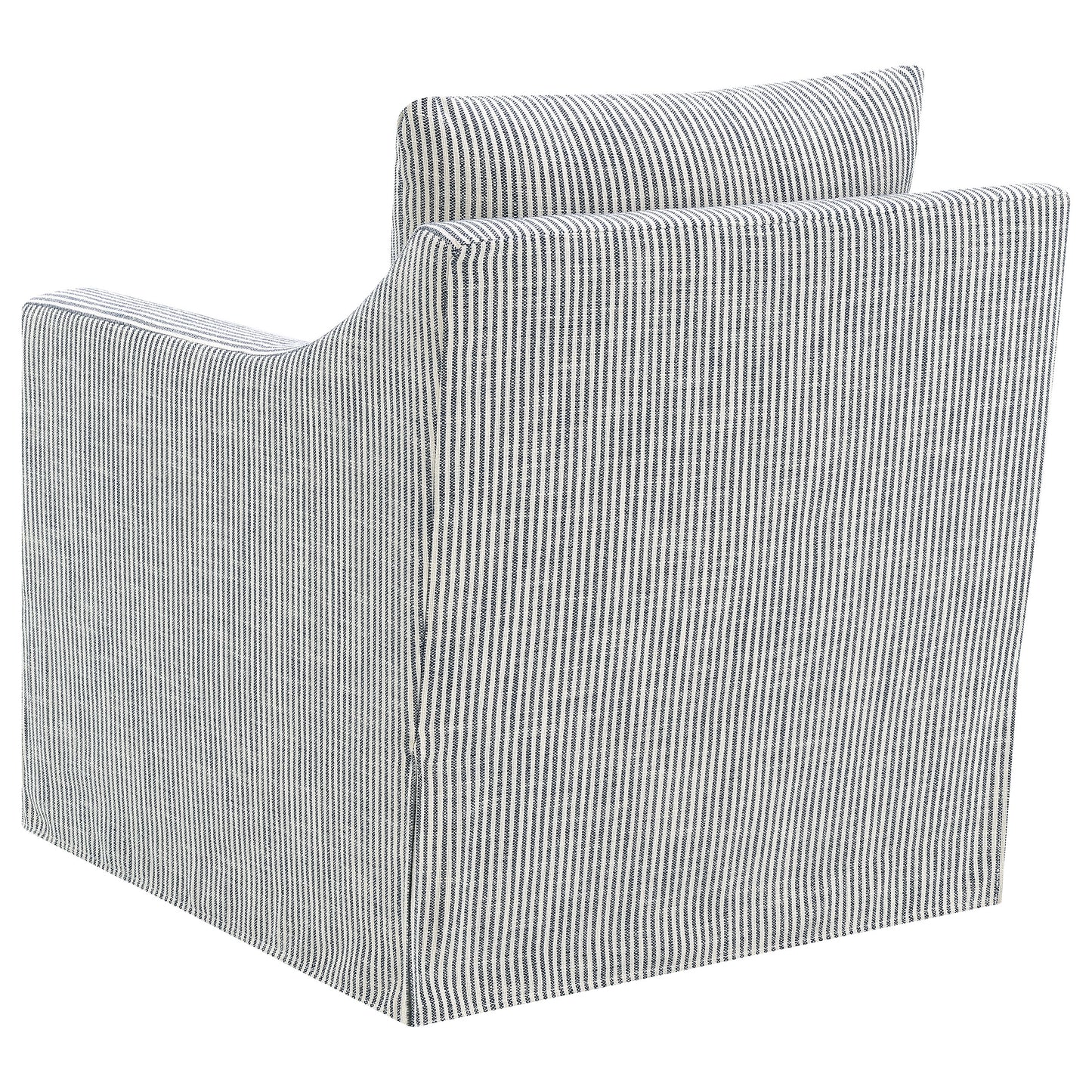 Winter Upholstered Sloped Arm Accent Swivel Chair Grey