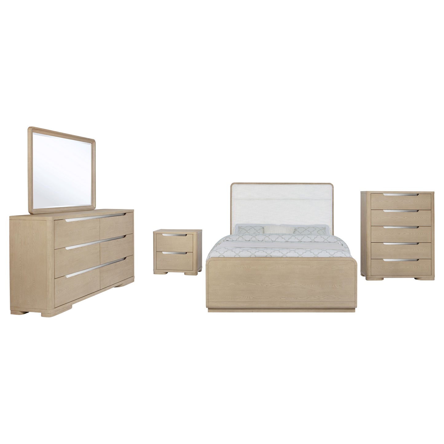 Ladera 5-piece Queen Bedroom Set Light Elm