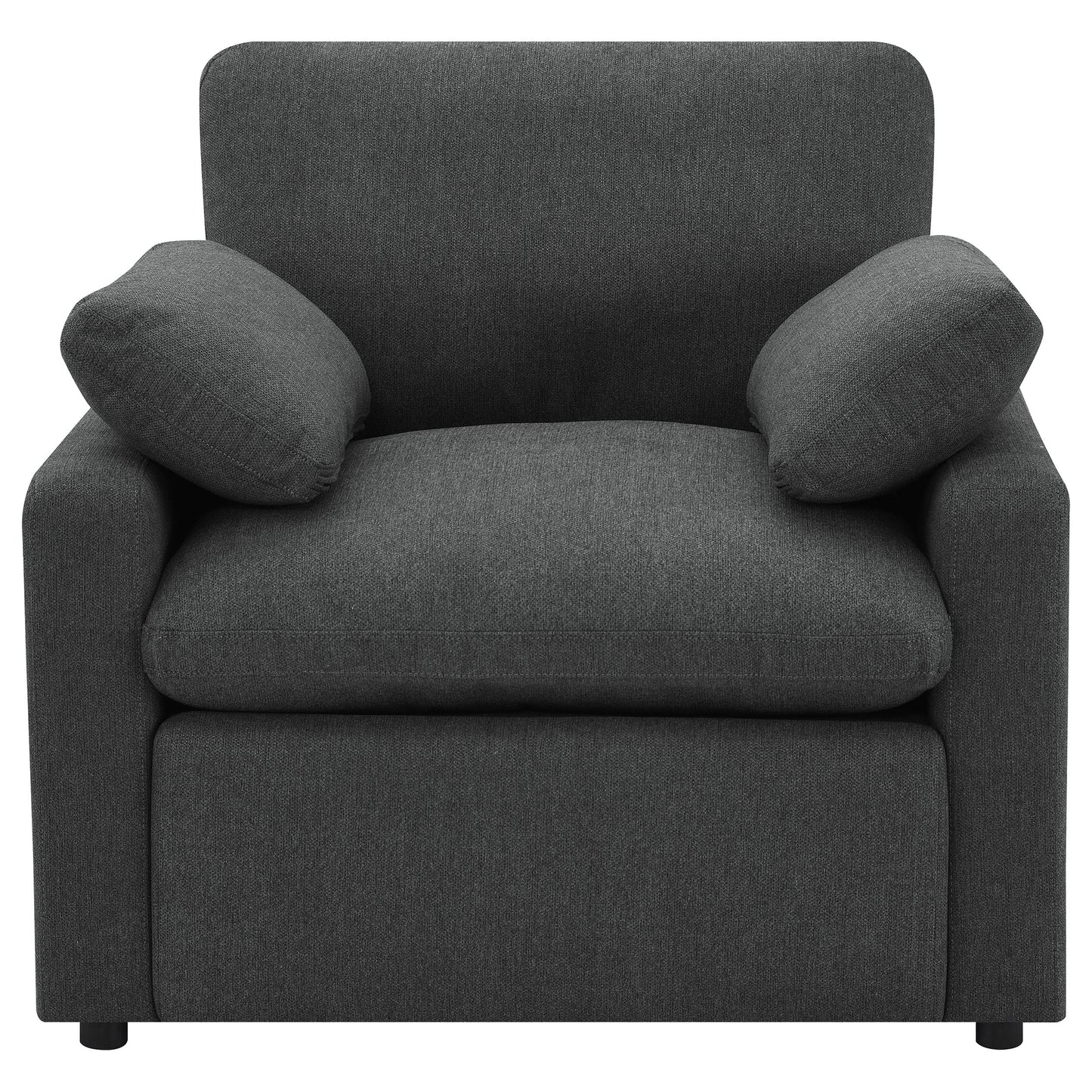 Collins Upholstered Power Recliner Chair Dark Grey