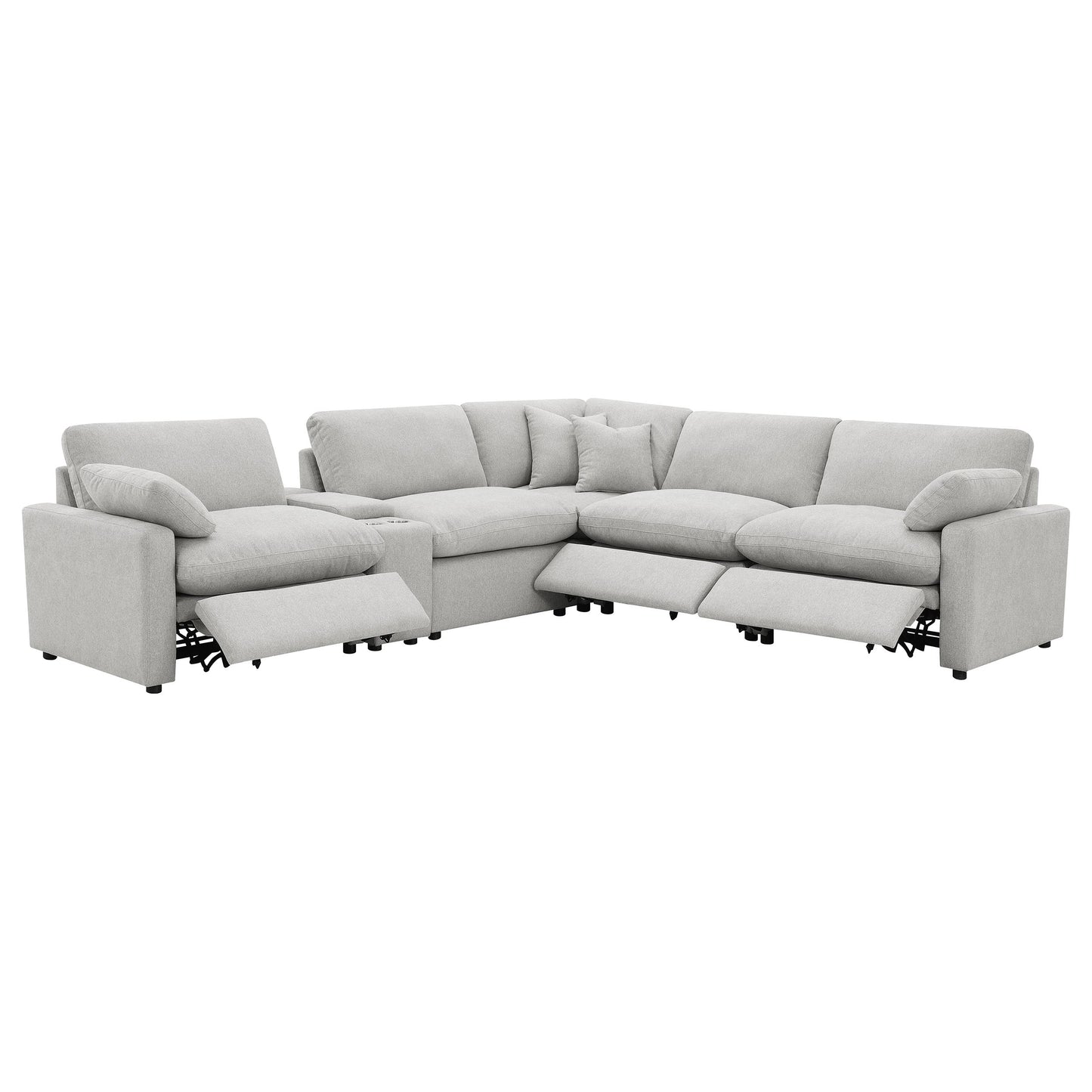 Collins 6-piece Modular Power Reclining Sectional Grey