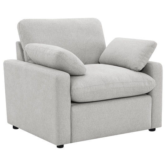 Collins Upholstered Power Recliner Chair Grey