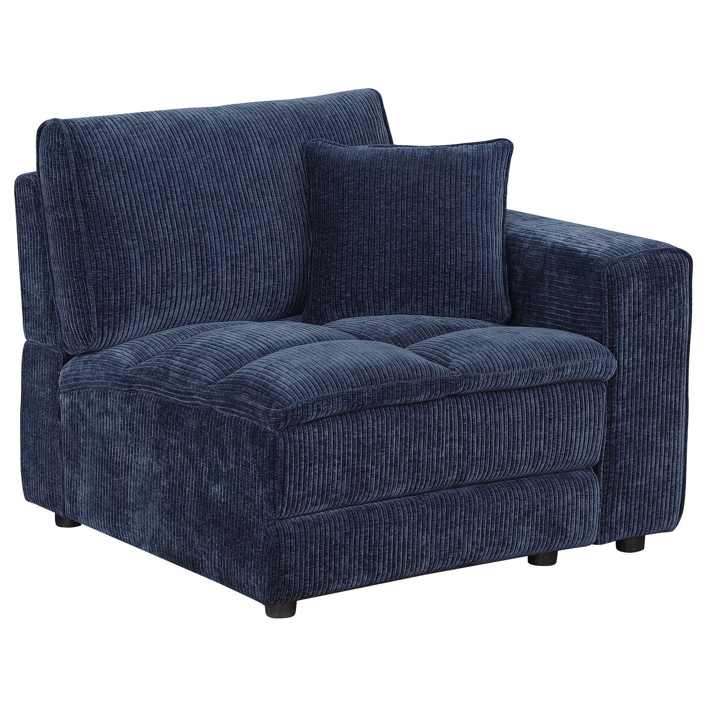 Atlantic Corduroy Upholstered RAF Arm Chair Blue