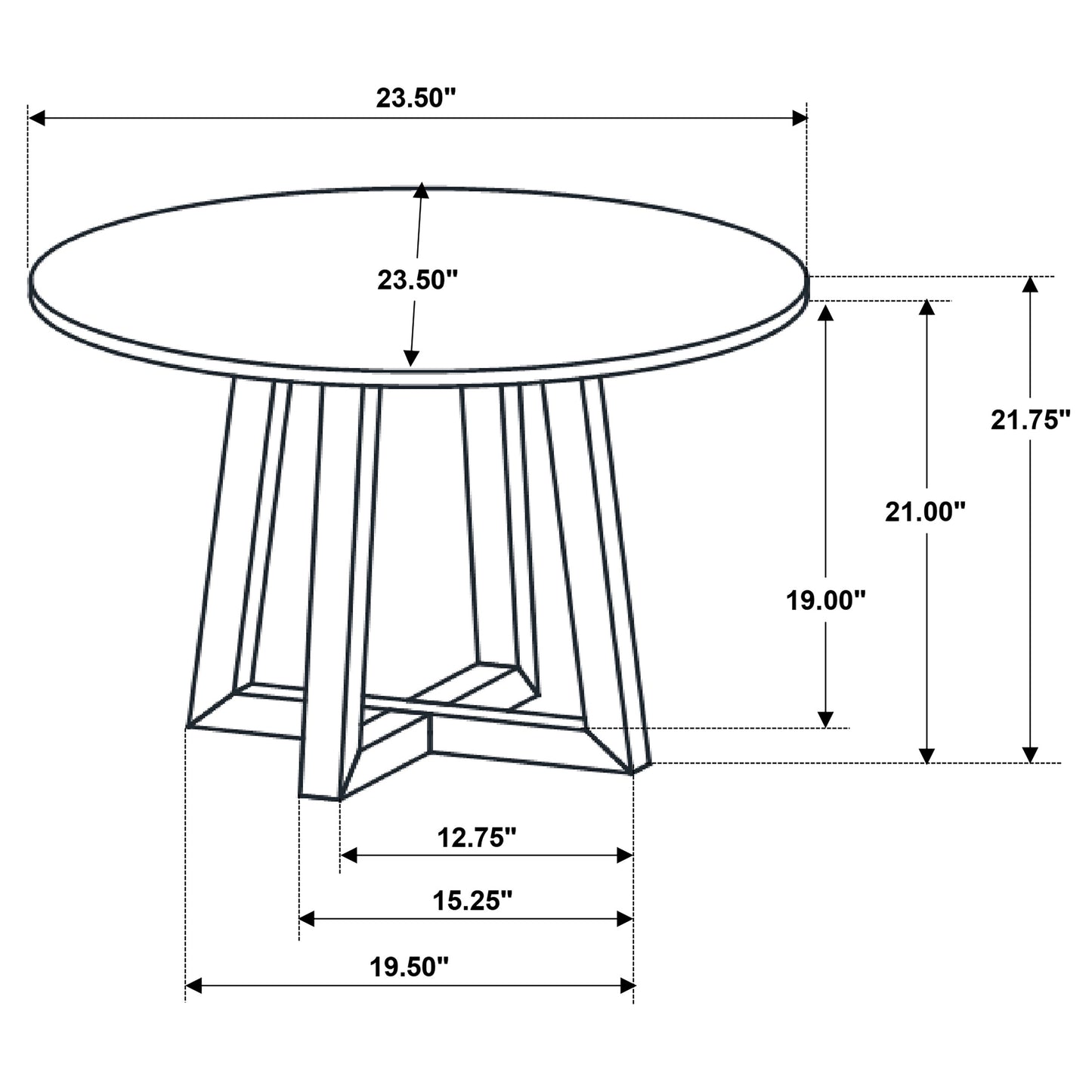 Skylark 2-piece SmartTop Coffee and End Table Set Black