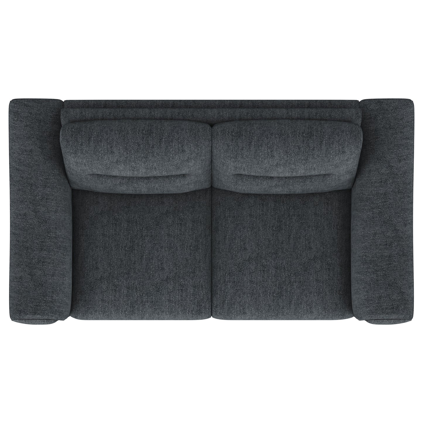 Nolan Upholstered Sloped Track Arm Loveseat Charcoal