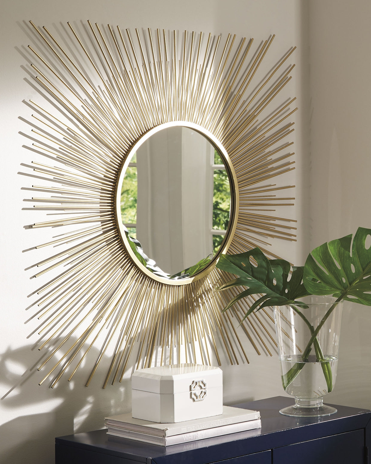 Uttermost® Sailor's Knot White Small Round Mirror, Farnham's Furniture  Galleries