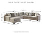 Ardsley 4-Piece Sectional with Ottoman