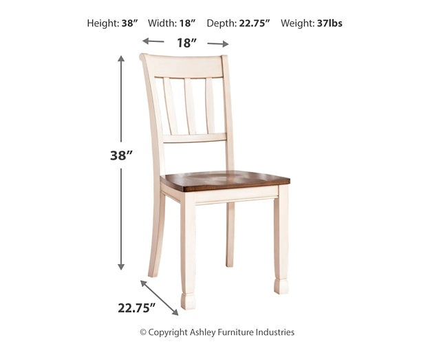 Whitesburg Dining Table and 4 Chairs