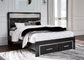 Kaydell Queen Upholstered Panel Storage Bed with Mirrored Dresser