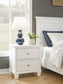 Fortman Twin Panel Bed with Mirrored Dresser, Chest and 2 Nightstands