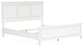 Fortman California King Panel Bed with Mirrored Dresser and Nightstand