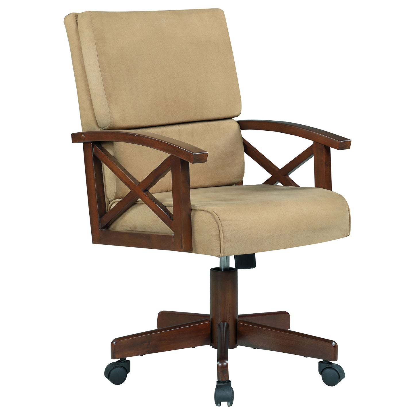 Marietta Upholstered Swivel Dining and Game Chair Tobacco