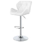 Berrington Upholstered Adjustable Bar Stool White (Set of 2)