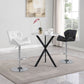 Berrington Upholstered Adjustable Bar Stool White (Set of 2)