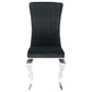 Betty Velvet Upholstered Dining Side Chair Black (Set of 4)