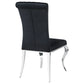 Betty Velvet Upholstered Dining Side Chair Black (Set of 4)