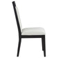 Brookmead Wood Dining Side Chair Ivory and Black (Set of 2)