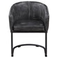 Banner Leatherette Upholstered Dining Arm Chair Anthracite