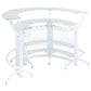 Dallas 3-piece Curved Freestanding Home Bar Cabinet White