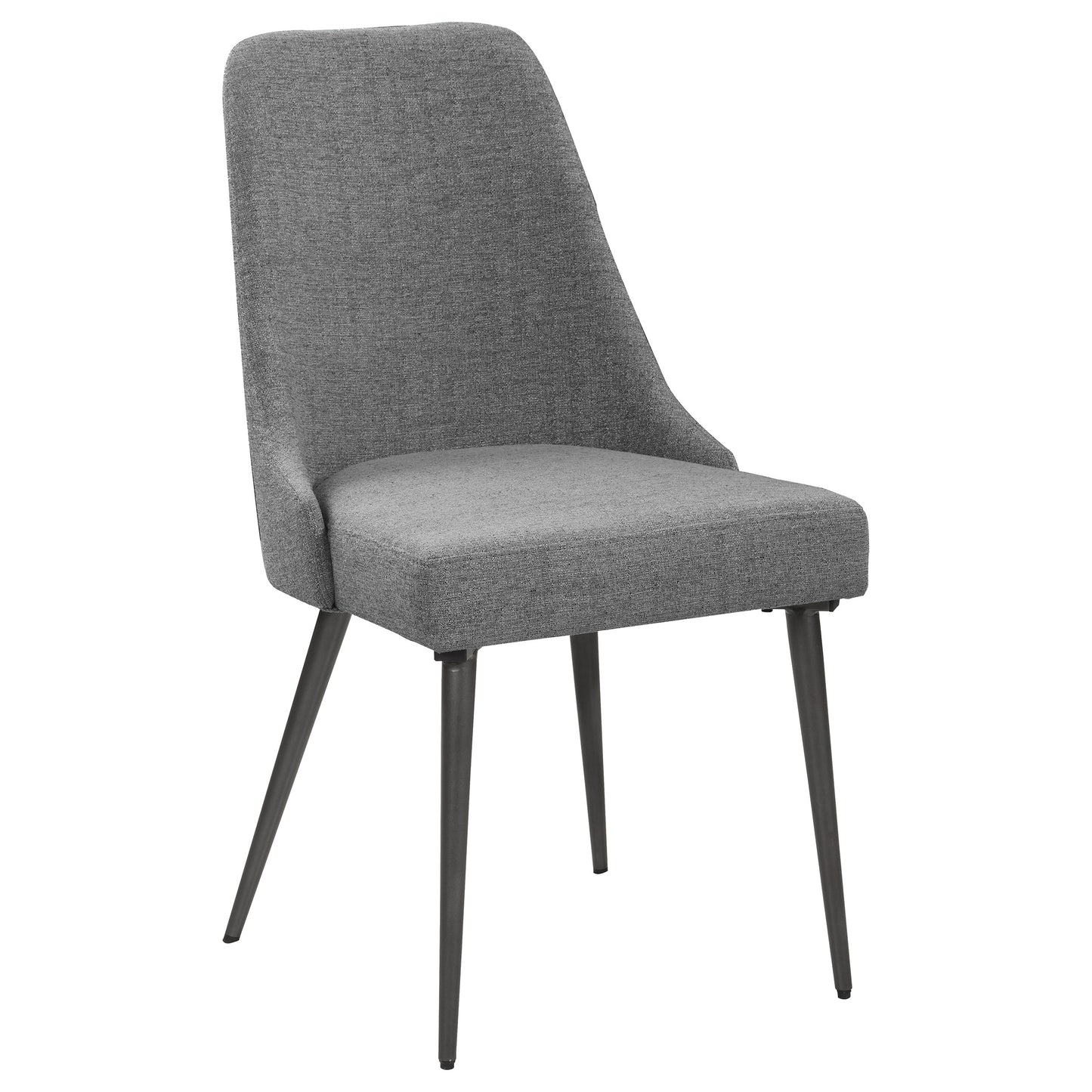 Alan Fabric Upholstered Dining Side Chair Grey (Set of 2)