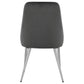 Cabianca Upholstered Dining Side Chair Grey (Set of 2)