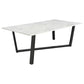 Mayer Rectangular 87-inch Faux Marble Dining Table White