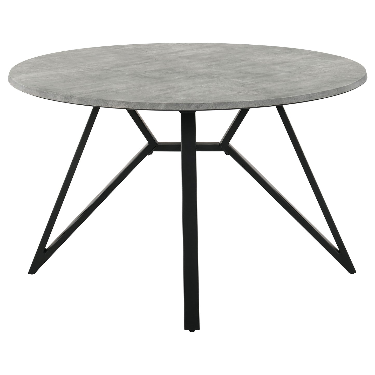 Neil Round 50-inch SmartTop Dining Table Gunmetal