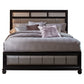 Barzini Wood California King Panel Bed Black