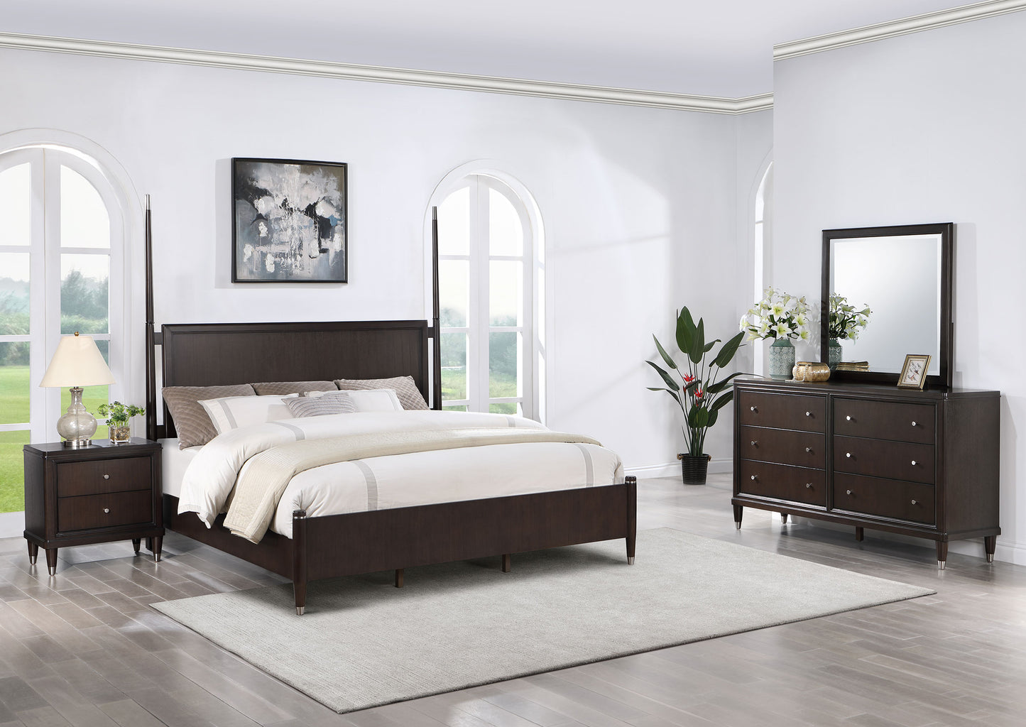 Emberlyn 4-piece Eastern King Bedroom Set Brown