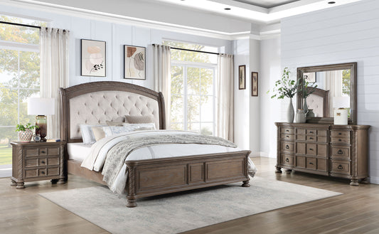 Emmett 4-piece Eastern King Bedroom Set Walnut