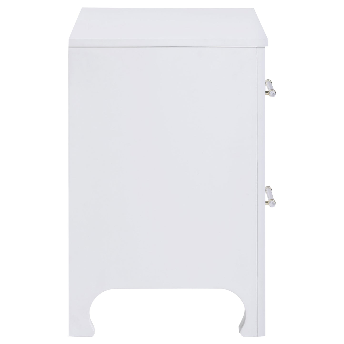 Anastasia 2-drawer Nightstand Pearl White