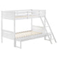 Littleton Wood Twin Over Full Bunk Bed White