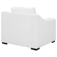 Ashlyn Upholstered Sloped Arm Accent Chair White