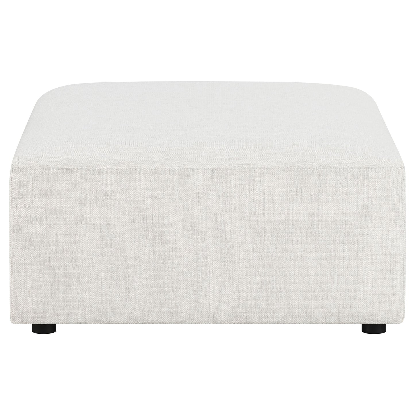 Freddie Square Upholstered Ottoman Pearl