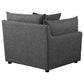 Sasha 6-Piece Upholstered Modular Sectional Barely Black